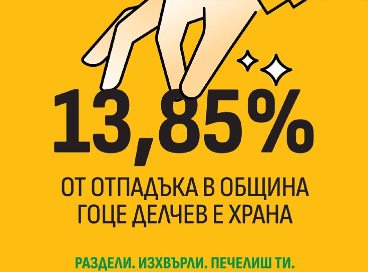 14% от боклука в Гоце Делчев е храна