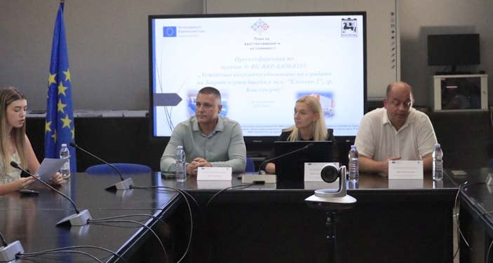 Резултатите от обновяването на закрития плувен басейн бяха представени на пресконференция в Община Благоевград
