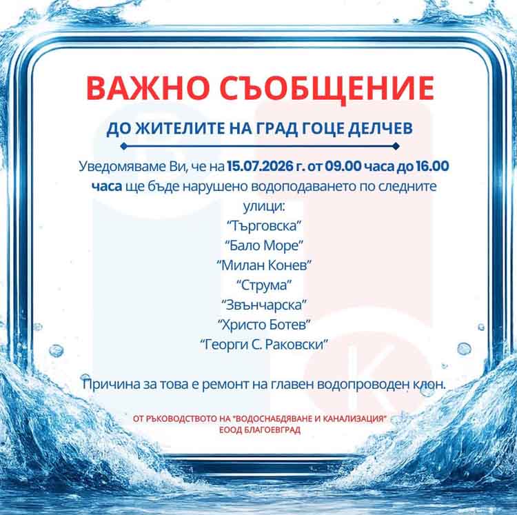 Водоснабдяване и канализация